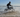 E-bike rider testing speed on off-road trail