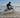 E-bike rider testing speed on off-road trail